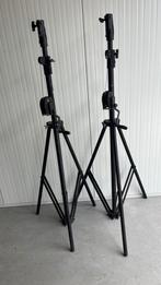 2 Wind-up statieven licht 3.80 meter, Muziek en Instrumenten, Standaards, Ophalen of Verzenden, Gebruikt, Speaker