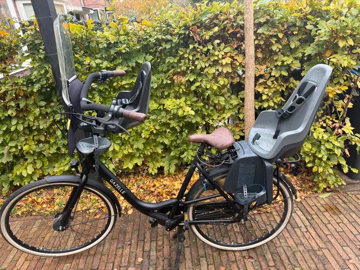 Gazelle Bloom C7 moederfiets + bobike kinderzitjes frame 57, Fietsen en Brommers, Fietsen | Dames | Moederfietsen, Zo goed als nieuw