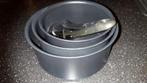 Set van 3 nette tefal pannen voor camper of caravan, Caravans en Kamperen, Camper-accessoires, Ophalen of Verzenden, Zo goed als nieuw