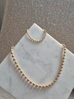 Nieuwe Stainless steel ketting & Armband Set, Ophalen of Verzenden, Nieuw, Goud, Overige materialen
