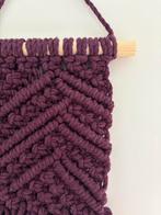 Burgundy Macrame Wandhanger - Geometrisch Design, Ophalen of Verzenden, Nieuw
