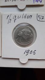 Halve guldens wilhelmina div jaar losse verkoop meld nr, Postzegels en Munten, Munten | Nederland, ½ gulden, Verzenden, Zilver