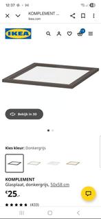 IKEA Komplement Glasplaat Donkergrijs Nieuw, Huis en Inrichting, Kasten | Overige, Ophalen of Verzenden, Nieuw