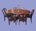 Complete antieke eethoek 6 stoelen baroktafel, Ophalen, Gebruikt