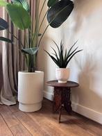 Antieke vintage anglo-indische kruk bijzettafel plantentafel, Huis en Inrichting, Woonaccessoires | Zuilen en Pilaren, Ophalen of Verzenden