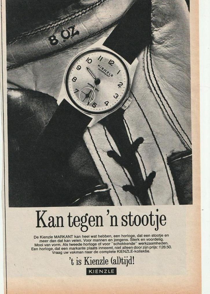 Retro reclame 1970 Kienzle Markant horloge sterk voordelig, Verzamelen, Retro, Overige typen, Verzenden