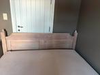 Eiken bed 180x200 + 2 lattenbodems - zeer goede staat!, Huis en Inrichting, Slaapkamer | Bedden, Ophalen, Wit, Tweepersoons, Zo goed als nieuw