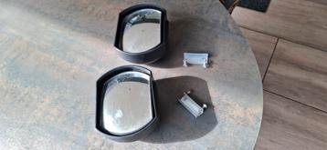 2 stuks Carpoint dodehoekspiegel 10x14 cm zwart beschikbaar voor biedingen