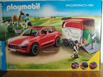 Playmobil - 9376 - Porsche - Macan GTS met paardentrailer, Ophalen of Verzenden, Zo goed als nieuw, Complete set