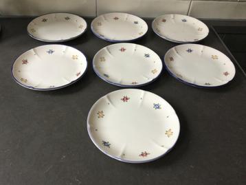Zeller Petite Rose gebaksbordjes (7) nieuwstaat  beschikbaar voor biedingen