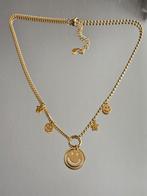 RVS gouden ketting met sterretjes en smileys, Ophalen of Verzenden, Zo goed als nieuw, Goud, Overige materialen