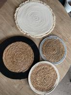 4 onderzetters placemats gevlochten riet wanddecoratie, Ophalen of Verzenden, Zo goed als nieuw