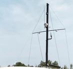 Boot Mast aluminium met giek en steunzeil., Watersport en Boten, Bootonderdelen, Ophalen, Gebruikt, Tuigage en Masten, Zeilboot of Motorboot