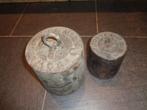 antieke gewichten  25 kg en 10 kg, Ophalen
