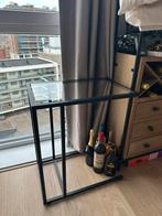 Glazen bijzettafel van IKEA, Huis en Inrichting, Ophalen, Minder dan 55 cm, 60 cm of meer, Rechthoekig