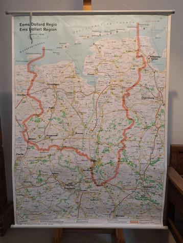 Wandkaart van Eems-Dollard Regio beschikbaar voor biedingen