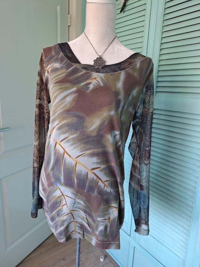 Didi Shirt met lange mouwen, Bruin, Maat 42/44 (L), Didi, Ophalen of Verzenden