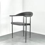 Stoelen Giancarlo Vengi Fasem model P40 vintage design, Huis en Inrichting, Stoelen, Ophalen, Zwart, Overige materialen, Drie