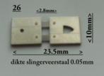 nr. 322 Zaanse klok slingerveer, slingerveren diverse maten., Antiek en Kunst, Ophalen of Verzenden