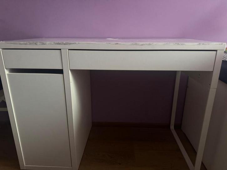 Ikea Bureau wit, Huis en Inrichting, Bureaus, Zo goed als nieuw, Bureau, Ophalen of Verzenden