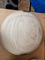 Glazen plafondlamp, Ophalen of Verzenden, Gebruikt, Glas, Modern