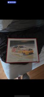 race auto schilderij gesigneerd, Antiek en Kunst, Ophalen of Verzenden