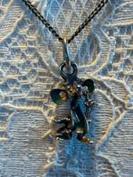 Zilveren Diddl aan zilveren ketting, Ophalen of Verzenden, Zo goed als nieuw, Zilver