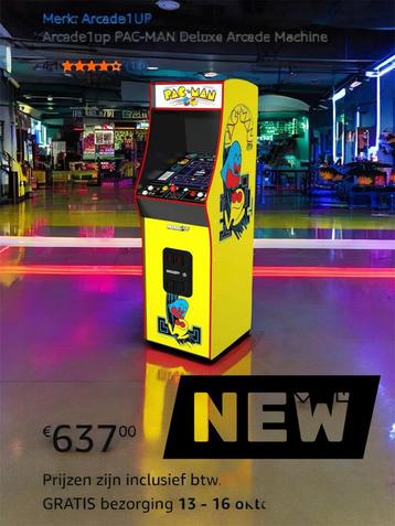 Nieuwe Arcade Pacman Deluxe - Winkelprijs 675! beschikbaar voor biedingen