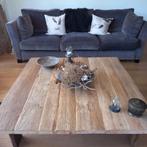 Unieke Salontafel van Oud Europees Hout., Huis en Inrichting, Ophalen, Eikenhout, Zo goed als nieuw, Rechthoekig