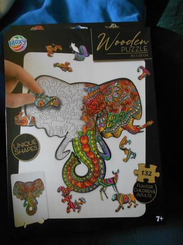 Wooden puzzle Olifant houten puzzel  NIEUW beschikbaar voor biedingen