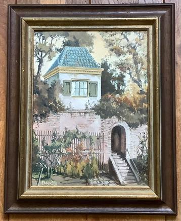 Hattem, Daendelspoortje, schilderij, Chris van Dijk, Holland beschikbaar voor biedingen