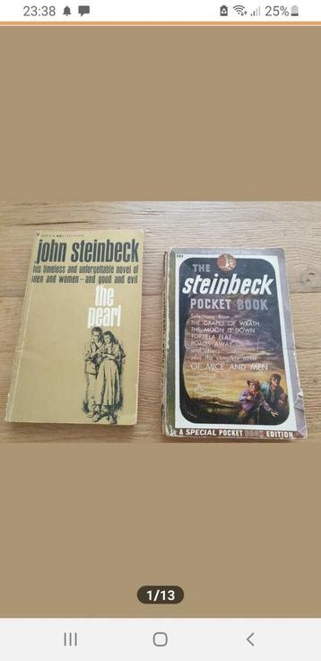 2 oude gelezen pockets van steinbeck
The Pearl
Mice and man  beschikbaar voor biedingen