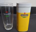 Heineken blikje met glas (fluitje) erin (nieuw), Verzamelen, Biermerken, Ophalen of Verzenden, Nieuw, Glas of Glazen, Heineken