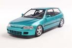1:18 Honda Civic (EG6) – 1991 - AZTEC GREEN PEARL, Hobby en Vrije tijd, Modelauto's | 1:18, Auto, Nieuw, Ophalen of Verzenden