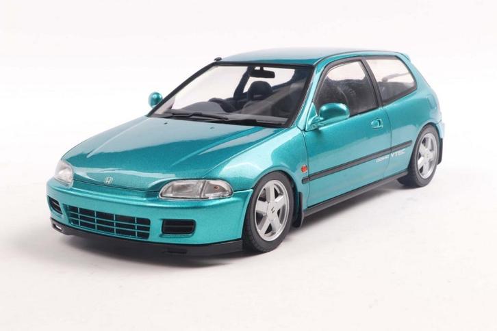 1:18 Honda Civic (EG6) – 1991 - AZTEC GREEN PEARL, Hobby en Vrije tijd, Modelauto's | 1:18, Nieuw, Auto, Solido, Ophalen of Verzenden
