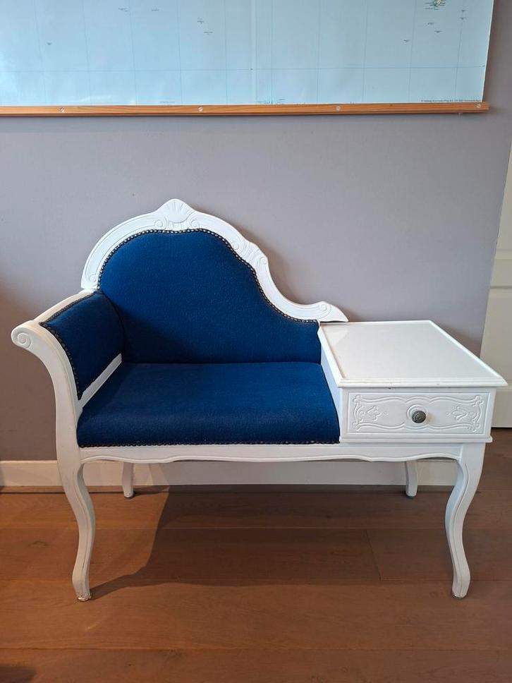 Telefoonbankje met lade, Huis en Inrichting, Banken | Bankstellen, Gebruikt, Rechte bank, Eenpersoons, Minder dan 150 cm, Minder dan 75 cm