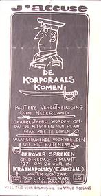 Poster over bijeenkomst bij het Krasnapolsky in Amsterdam, Verzenden, A4 of kleiner, Overige onderwerpen, Rechthoekig Staand