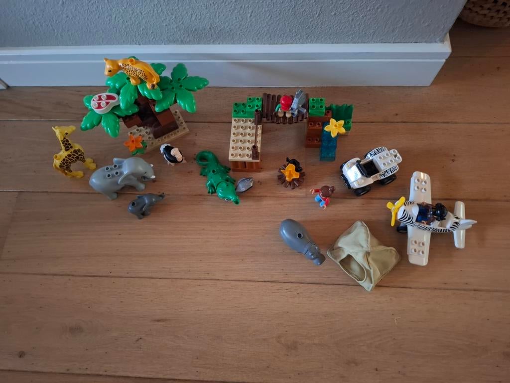 Duplo Safari 6156 - Complete set, Kinderen en Baby's, Speelgoed | Duplo en Lego, Ophalen, Zo goed als nieuw, Complete set, Duplo