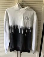 (J) H&M Hoodie Wit/Zwart Maat 158/164, Kinderen en Baby's, Kinderkleding | Maat 158, Ophalen, Trui of Vest, H&M, Zo goed als nieuw