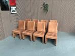 GRATIS LEVERING 8x Eetkamerstoel Cognac REFURBISHED, Huis en Inrichting, Stoelen, Overige kleuren, Stof, Ophalen of Verzenden