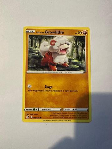 Hisuian Growlithe – 083/196 – Lost Origin beschikbaar voor biedingen