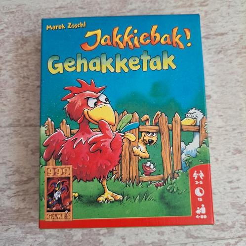 Als nieuw JAKKIEBAK GEHAKKETAK spel van Kippenkak, Hobby en Vrije tijd, Gezelschapsspellen | Kaartspellen, Zo goed als nieuw, Een of twee spelers