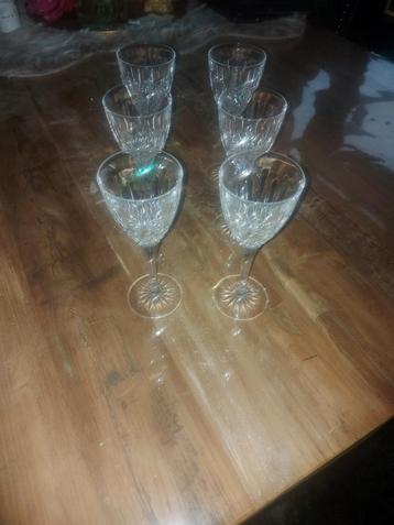 Kristallen Glazen Set van 6 beschikbaar voor biedingen