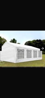 Partytent 8x4 Wit - Zo goed als nieuw, 1x gebruikt, Tuin en Terras, Partytenten, Opvouwbaar, Partytent, Zo goed als nieuw, 4 tot 6 meter