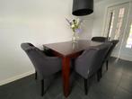Nette teaktafel 180 cm x 100 cm, Huis en Inrichting, Tafels | Eettafels, Ophalen, Gebruikt, 50 tot 100 cm, Vijf personen of meer