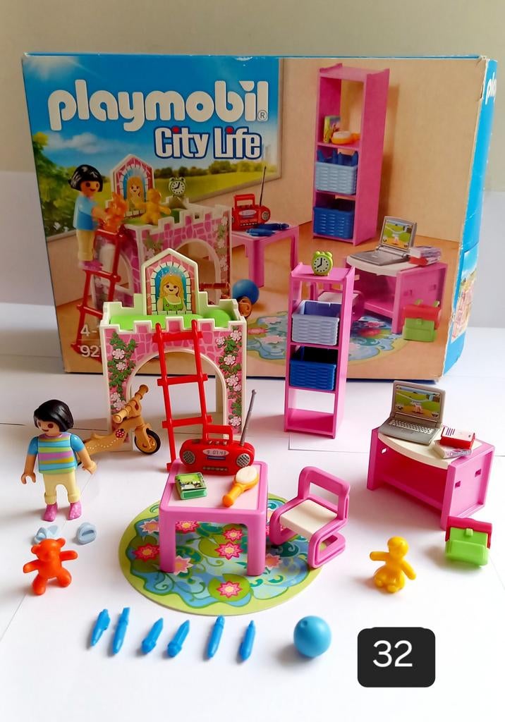 Playmobil Meisjes Slaapkamer Compleet - Zo Goed Als Nieuw, Ophalen of Verzenden, Zo goed als nieuw, Complete set