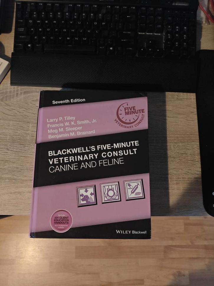 Blackwell's Veterinary Consult Canine/Feline, Boeken, Studieboeken en Cursussen, Zo goed als nieuw, HBO, Beta, Ophalen of Verzenden