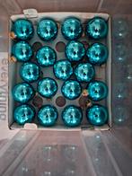 Krebs kerstballen turquoise, Ophalen of Verzenden, Zo goed als nieuw