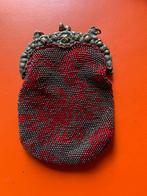 Antiek vintage beugel beurs kleur rood/zilver, Antiek en Kunst, Verzenden, Dames