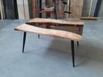 Dayko epoxy koffiebonen tafel, Huis en Inrichting, Tafels | Bijzettafels, Rechthoekig, 45 tot 60 cm, Zo goed als nieuw, Hout